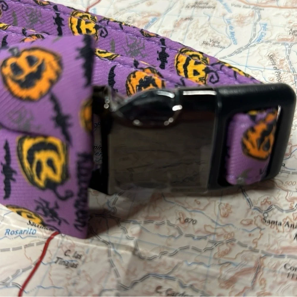 Halloween AirTag Dog Collar, Fashion Dog Collar size Medium